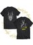 Lotr Sauron Çift Baskılı %100 Pamuk Siyah Büyük Beden T-Shirt 1