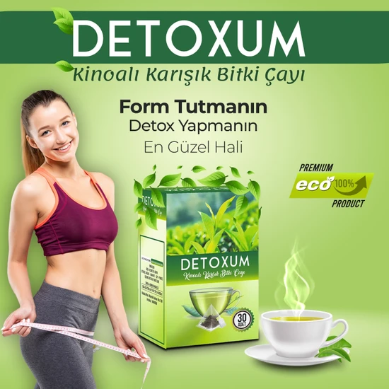 Detoxum Form Çayı Kinoa Tohumlu Bitkisel Karışımlı Çay 30 Süzen Poşet