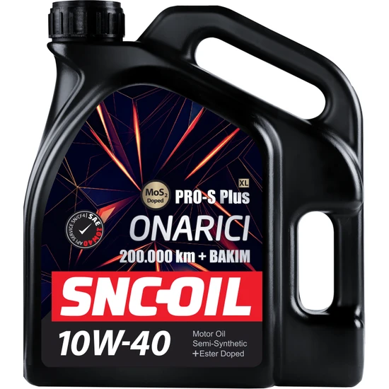 SNC-OIL Pro-S Plus Onarıcı 10W-40 200.000 km  4 Litre Motor yağı ( ÜRETİM YILI 2022 )