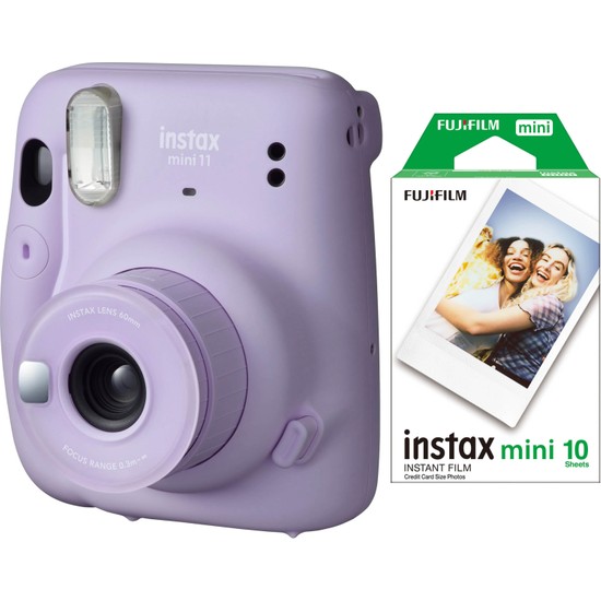 Fujifilm Instax Mini 11 Lila Fotoğraf Makinesi 10'lu Film