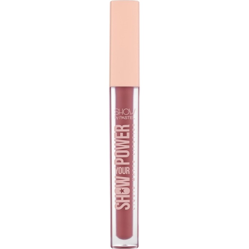 Pastel Show Your Power 601 Renkli Likit Mat Ruj 4.10 gr Organik Özellikli Uzun Süre Kalıcı