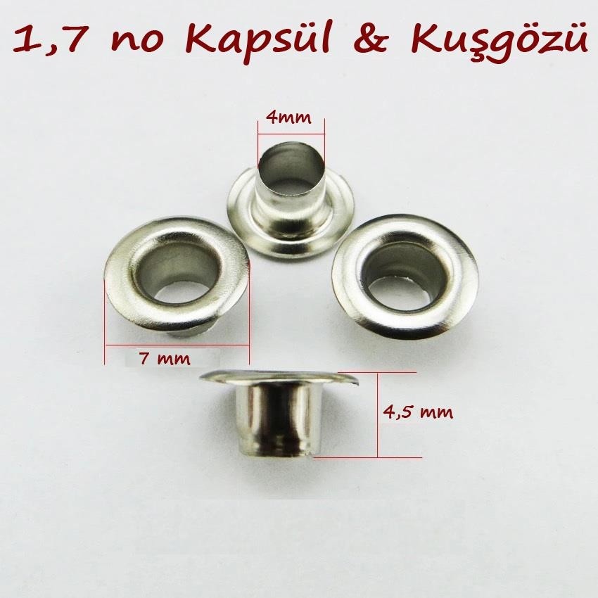 SRTfootcare Kapsül & Kuşgözü 1,7 No 230 Adet Leathercraft, Deri Hobi görsel 4