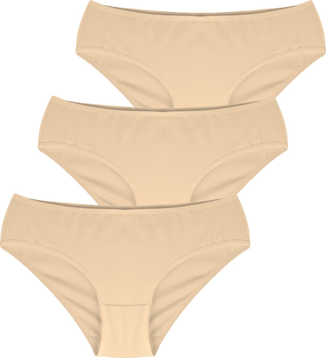 Penti Cover 3lü Pamuklu Ten Rengi Slip Külot