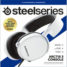 Steelseries Arctis 3 Oyuncu Kulaklık - Pc, Ps, Xbox, Nintendo Switch, Vr, Android ve Ios - Beyaz Arctis3