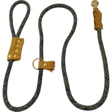 Balkonda Köpek gezdirme kayışı boyun tasmalı takım orta ve büyük ırk lacivert kırçıllı halat kalınlık:10mm uzunluk:120cm dog leash TB2-13