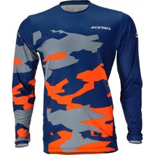 Acerbis X-Duro Winter Jersey Mavi Turuncu