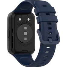 Novstrap Huawei Watch Fit 2 Uyumlu Kordon Tam Uyumlu Pimli Silikon Kordon Kayış