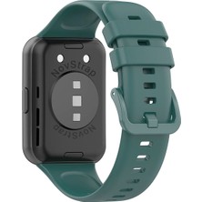 Novstrap Huawei Watch Fit 2 Uyumlu Kordon Tam Uyumlu Pimli Silikon Kordon Kayış