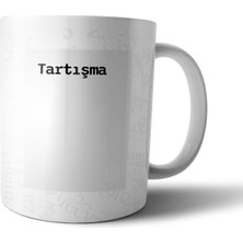 Pixxa "tartışma" Tanımı Komik - Gri Kupa Bardak