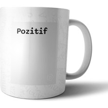 Pixxa "pozitif" Tanımı Komik - Gri Kupa Bardak