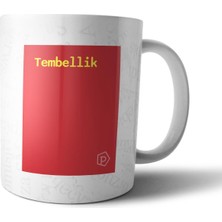 Pixxa "tembellik" Tanımı Komik - Kırmızı Kupa Bardak