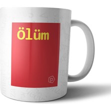 Pixxa "ölüm" Tanımı Komik - Kırmızı Kupa Bardak