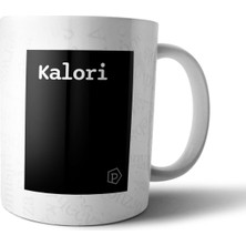 Pixxa "kalori" Tanımı Komik - Siyah Kupa Bardak