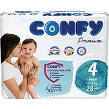 Confy Premium Bebek Bezi 4 Beden Maxi 28 Adet