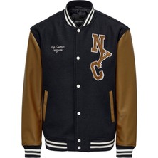 Only Onsjay Varsity Jacket Otw Erkek Günlük Ceket 22022572-DARK-NAVY 1399,99