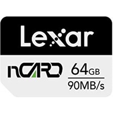 Lexar 64GB Ncard Nm Card 90/70 MB7SN, 4k, Full Hd, Huawei Akıllı Telefonlar Için Microsd Hafıza Ka