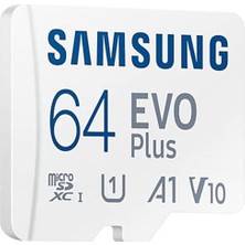 Samsung Evo Plus Microsd Hafıza Kartı 64 Gb, Beyaz