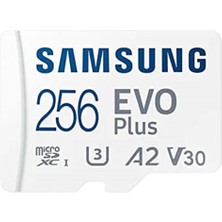 Samsung Evo Plus Microsd Hafıza Kartı 256 Gb, Siyah