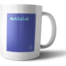 Pixxa "mutluluk" Tanımı Komik - Lacivert Kupa Bardak