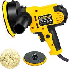 Anadolu Strong ANS1073 450WATT Devir Ayarlı Zımpara Araba Pasta Cila Parlatma 125 mm Polisaj Makinesi