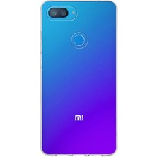 Kzy Xiaomi Mi 8 Lite Kapak 1mm Şeffaf Silikon Kılıf