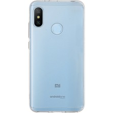 Kzy Xiaomi Mi A2 Lite Kapak 1mm Şeffaf Silikon Kılıf