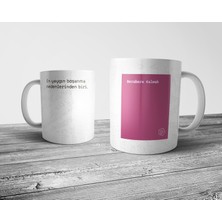 Pixxa "berabere Kalmak" Tanımı Komik - Pembe Kupa Bardak