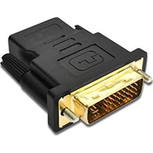 Alfais 4566 HDMI Dişi DVI - I (24+5) Erkek Çevirici Dönüştürücü Adaptor