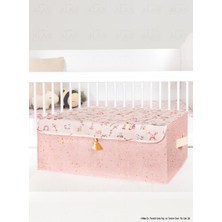 Işıl Avm Baby Bebek Kapaklı Kutu Baza 50 x 39 x 19 cm Pembe
