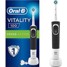 Oral-B Vitality D100 Cross Action Şarj Edilebilir Diş Fırçası Siyah