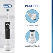 Oral-B Vitality D100 Cross Action Şarj Edilebilir Diş Fırçası Siyah