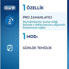 Oral-B Vitality D100 Cross Action Şarj Edilebilir Diş Fırçası Siyah