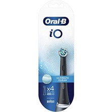 Oral-B Io Ultimate Clean Diş Fırçası Yedek Başlığı 4 Adet Siyah