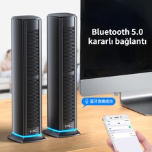 Mectime Kablosuz Hoparlör Bilgisayar Ses Bluetooth Hoparlör Subwoofer Masaüstü Kablolu Hoparlör(Yurt Dışından)