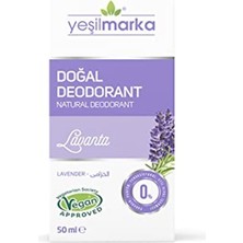 Yeşilmarka Doğal Deodorant- Lavanta -Vegan -Organik Içerikli -Çocuk Ve Yetişkin Için Ideal- Aluminy