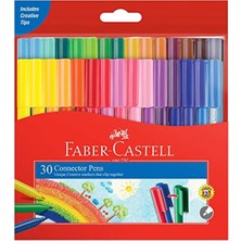 Faber-Castell 5068113000 Eğlenceli Keçeli Kalem, 30 Renk