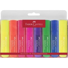Faber-Castell 5038154662 Şeffaf Gövde Fosforlu Kalem 6+2'li Poşet 4 Renk