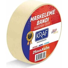 Kraf Maskeleme Bandı 25MMX40M 4025G