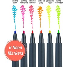 Faber-Castell Neon Markör, 6'lı Set