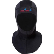 3mm Neopren Küba Dalış Norkeling Davlumbaz Tam Yüz Maskesi Sıcak Hood Cap S