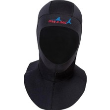 3mm Neopren Küba Dalış Norkeling Davlumbaz Tam Yüz Maskesi Sıcak Hood Cap S