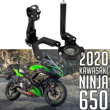 Kawasaki Ninja Için 2 x Direksiyon Stabilizatör Damper Braketi 650 17-2021 Siyah(Yurt Dışından)