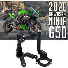 Kawasaki Ninja Için 2 x Direksiyon Stabilizatör Damper Braketi 650 17-2021 Siyah(Yurt Dışından)