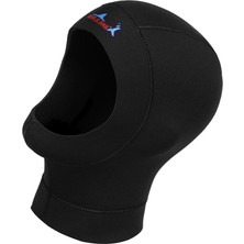 3mm Neopren Wetsuit Hood Scuba Dalış Hood Erkekler Kadınlar Bib Dalış Şapka Siyah Xl