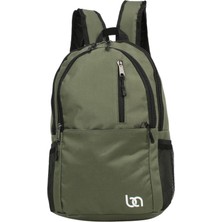 Bagacar Mnt Cepli Yeşil Unisex Okul ve Günlük Sırt Çantası