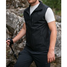 Softshell Yelek Fermuarlı Cepli Mevsimlik