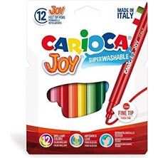 Carioca Joy Süper Yıkanabilir Keçeli Boya Kalemi, 12'li