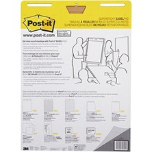 Post-It 559 Meeting Chart, 30 Yaprak, 63.5X77.4 mm