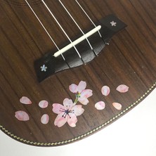 Gitar Bass Ukulele Aksesuarları Için Kakma Çıkartma Etiketi - Kiraz Blossom