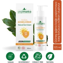 Yeşilmarka Doğal Güneş Kremi 125ML - Vegan - Parabensiz - Alkolsüz - Parfümsüz - Organik Içerikli